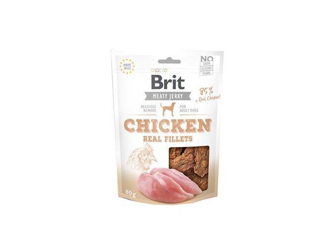 Brit Jerky Chicken Fillets 80g