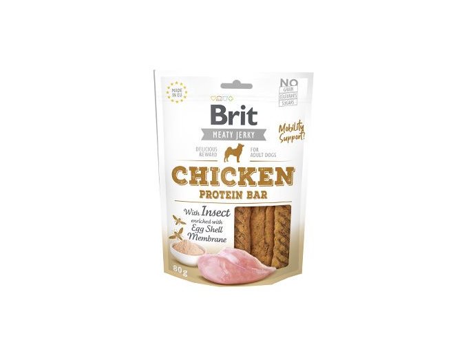 Brit Jerky Chicken with Insect Protein Bar 80g