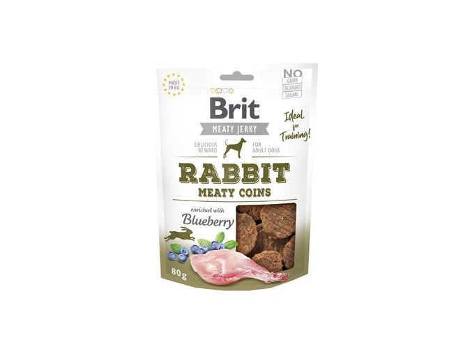 Brit Jerky Rabbit Meaty Coins 80g