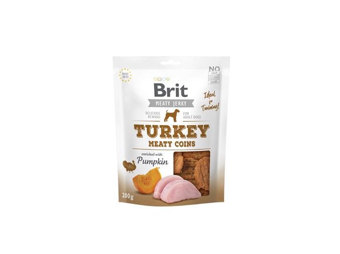 Brit Jerky Turkey Meaty Coins 200g