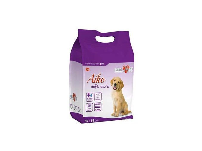 Podložka absorbční pro psy Aiko Soft Care 60x58cm 30ks