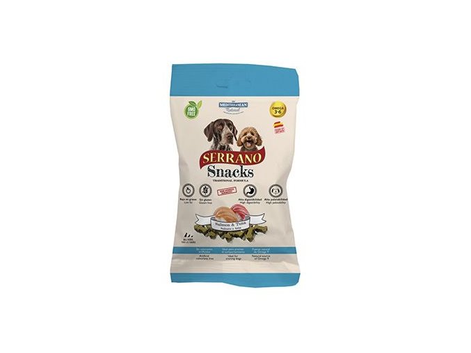 Serrano Snack for Dog-Salmon&Tuna 100g