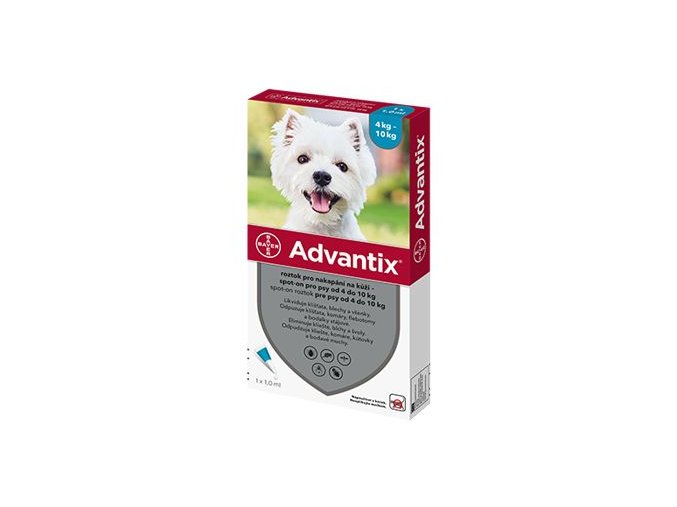 Advantix Spot On 1x1ml pro psy 4-10kg (1 pipeta)