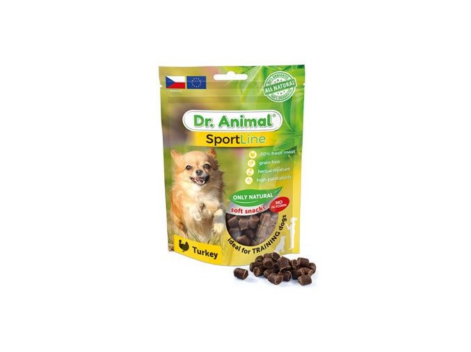 Pochoutka Dr. Animal Sportline krocan 100g