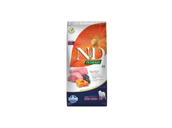 N&D Pumpkin DOG Adult Giant Lamb & Blueberry 12kg