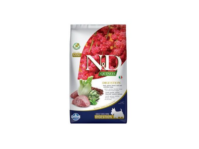 N&D Quinoa DOG Digestion Lamb & Fennel Mini 800g