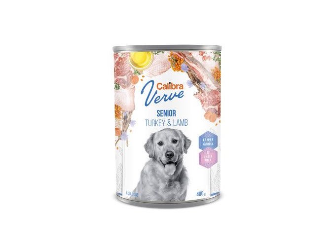 Calibra Dog Verve konz.GF Senior Turkey&Lamb 400g