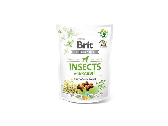 Brit Care Dog Crunchy Crack. Insec. Rabbit Fennel 200g