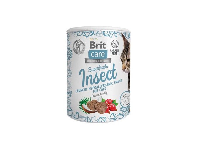 Brit Care Cat Snack Superfruits Insect 100g