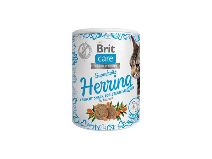 Brit Care Cat Snack Superfruits Herring 100g