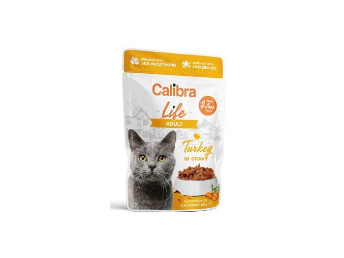 Calibra Cat Life kapsa Adult Turkey in gravy 85g