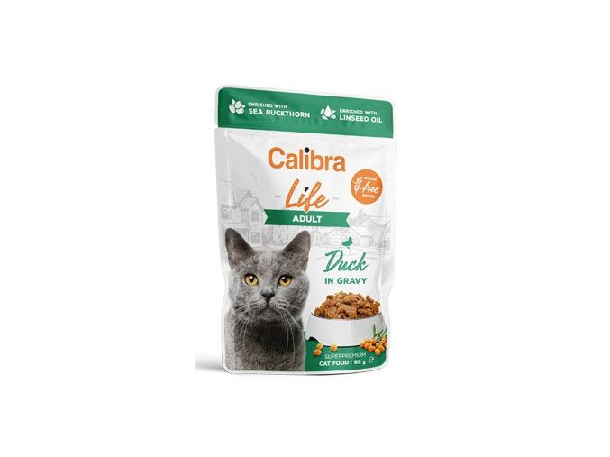 Calibra Cat Life kapsa Adult Duck in gravy 85g