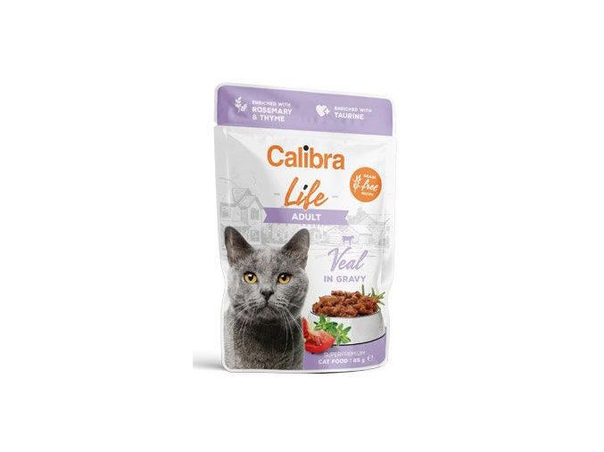 Calibra Cat Life kapsa Adult Veal in gravy 85g