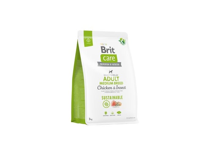 Brit Care Dog Sustainable Adult Medium Breed 3kg