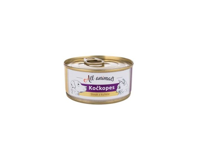 All Animals kočkopes Steak z kuřete 100g