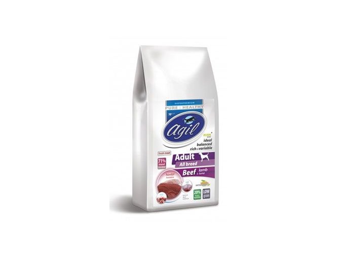 Agil Adult All Breed Low Grain Beef,Lamb,Tuna 2kg