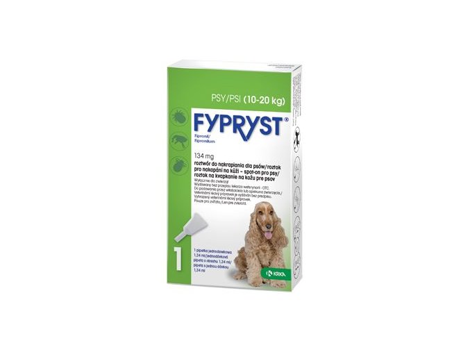 Fypryst Spot-on Dog M sol 1x1,34ml (10-20kg)