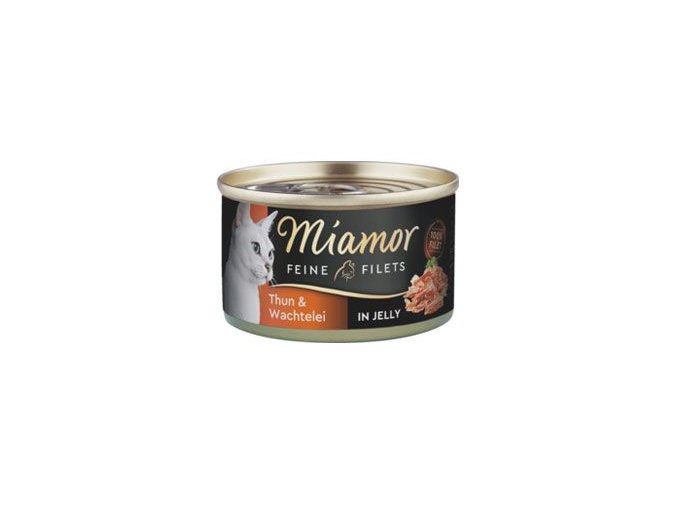 Miamor Cat Filet konzerva tuňák+křepel. vejce želé100g