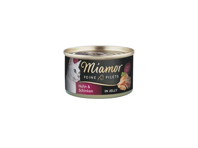 Miamor Cat Filet konzerva kuře+šunka v želé 100g