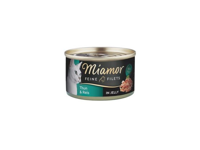 Miamor Cat Filet konzerva tuňák+rýže v želé 100g