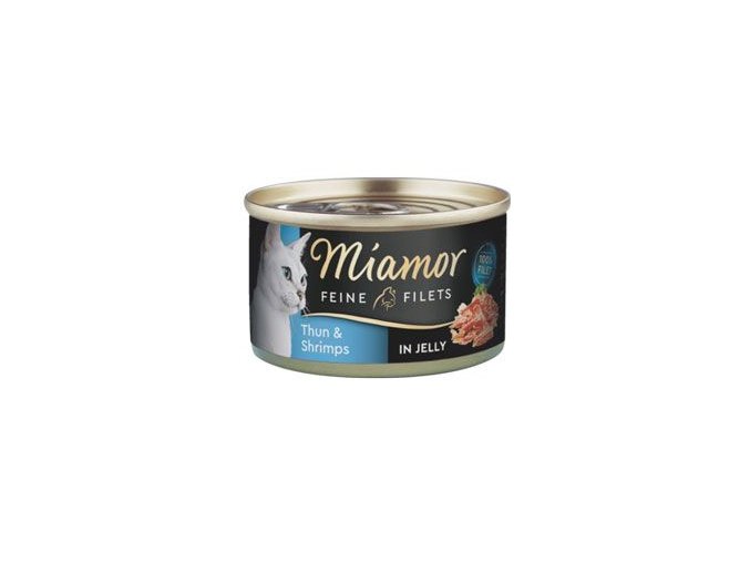 Miamor Cat Filet konzerva tuňák+krevety v želé 100g