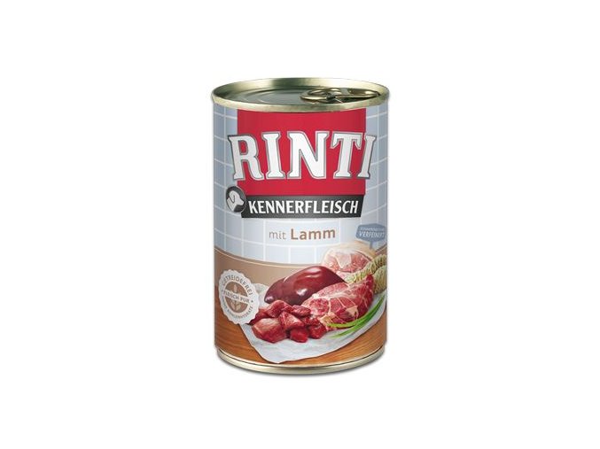 Rinti Dog Kennerfleisch konzerva jehně 400g