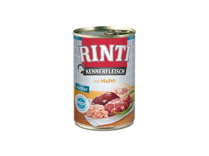 Rinti Dog Kennerfleisch konzerva Junior kuře 400g