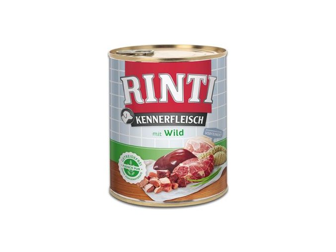 Rinti Dog Kennerfleisch konzerva zvěřina 800g