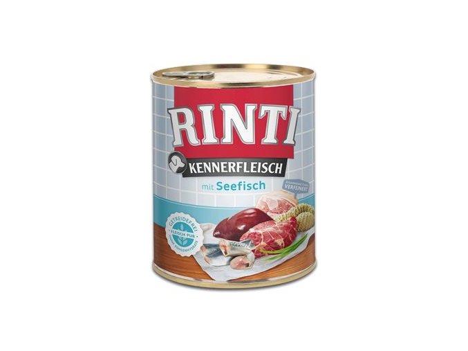 Rinti Dog Kennerfleisch konzerva mořská ryba 800g