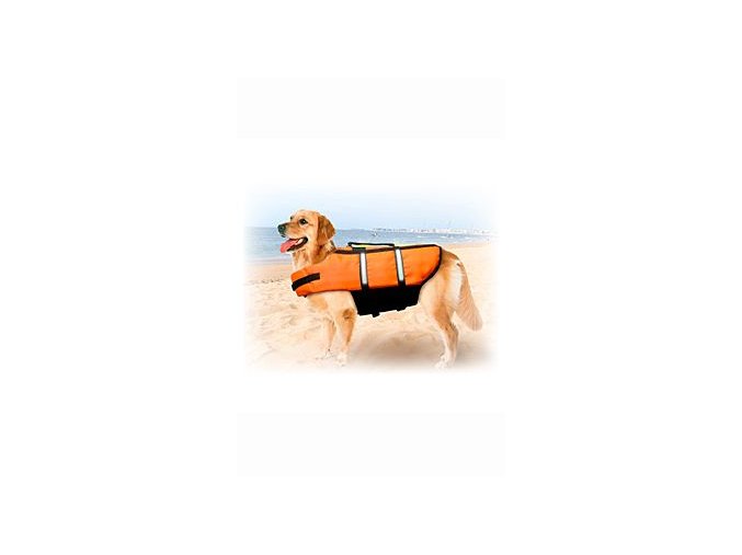 Vesta plavací Dog XL 45cm oranžová