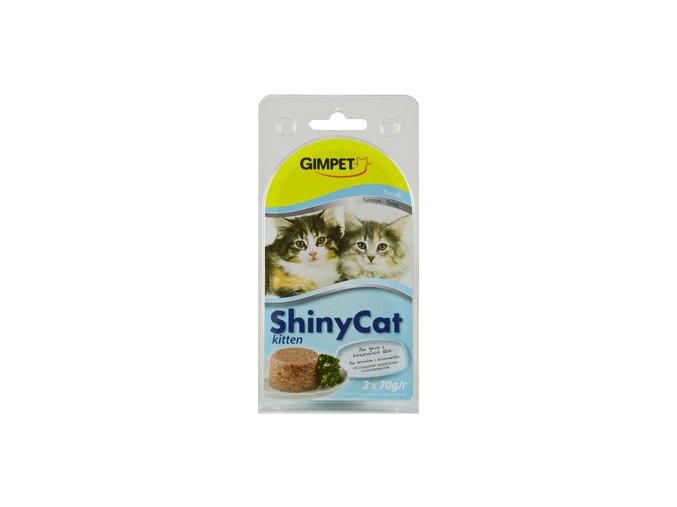 Gimpet kočka konz. ShinyCat Junior tuňák 2x70g