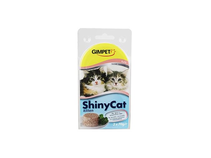 Gimpet kočka konz. ShinyCat Junior kuře 2x70g