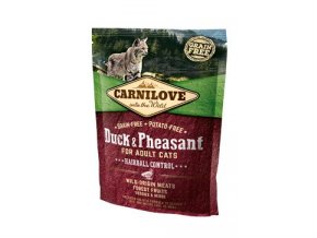 Carnilove Cat Duck&Pheasant Adult Hairball Contr 400g