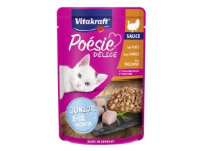 Vitakraft Cat Poésie DéliSauce kapsa junior krůtí 85g