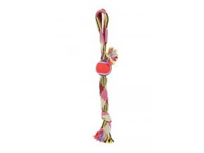 Hračka pes TENNIS BALL ROPE laso 50cm Zolux