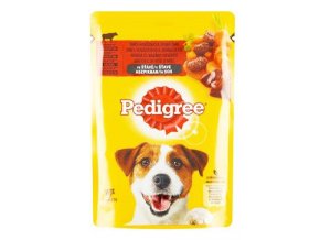 Pedigree kapsa Adult hovězí+jehně ve šťávě 100g