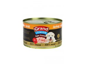 GRAND konz. Superpremium pes Junior krůtí 405g