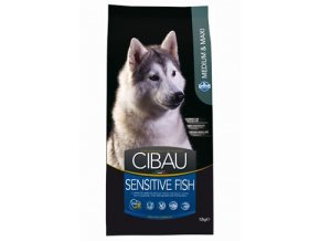 CIBAU Adult Sensitive Fish&Rice 12kg+2kg ZDARMA