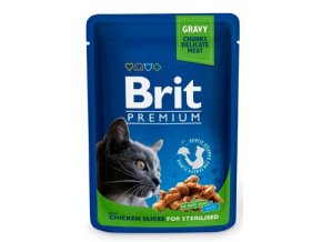 Brit Premium Cat kapsa Chicken Slices for Steril 100g