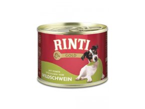 Rinti Dog Gold konzerva divočák 185g