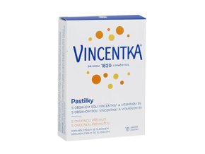 Vincentka pastilky s ovocnou příchutí 18ctb