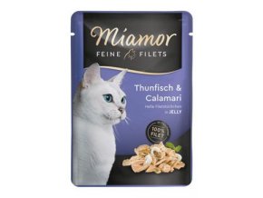 Miamor Cat Filet kapsa tuňák+kalamáry v želé 100g