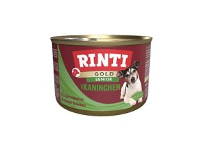 Rinti Dog Gold Senior konzerva králík 185g