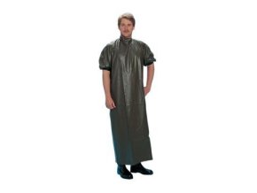 Porodní plášť zelený, krátký rukáv,suchý zip 160cm 1ks