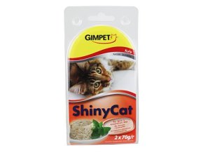 Gimpet kočka konz. ShinyCat kuře 2x70g