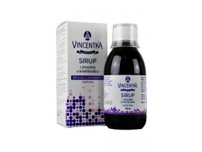 Vincentka sirup s jitrocelem a mateřídouškou 200ml