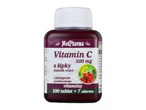 Vitamin C s šípky 500mg MedPharma 100tbl +7zdarma