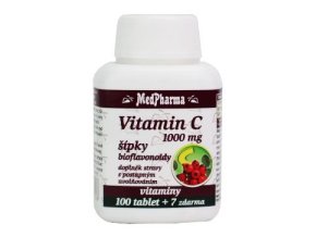 Vitamin C s šípky 1000mg MedPharma 100tbl +7zdarma