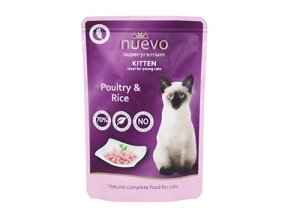 Nuevo kotě kapsa drůbeží s rýží 85g
