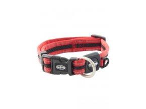 Obojek BUSTER Airmesh reflexní XL 48-78cm/25mm červený